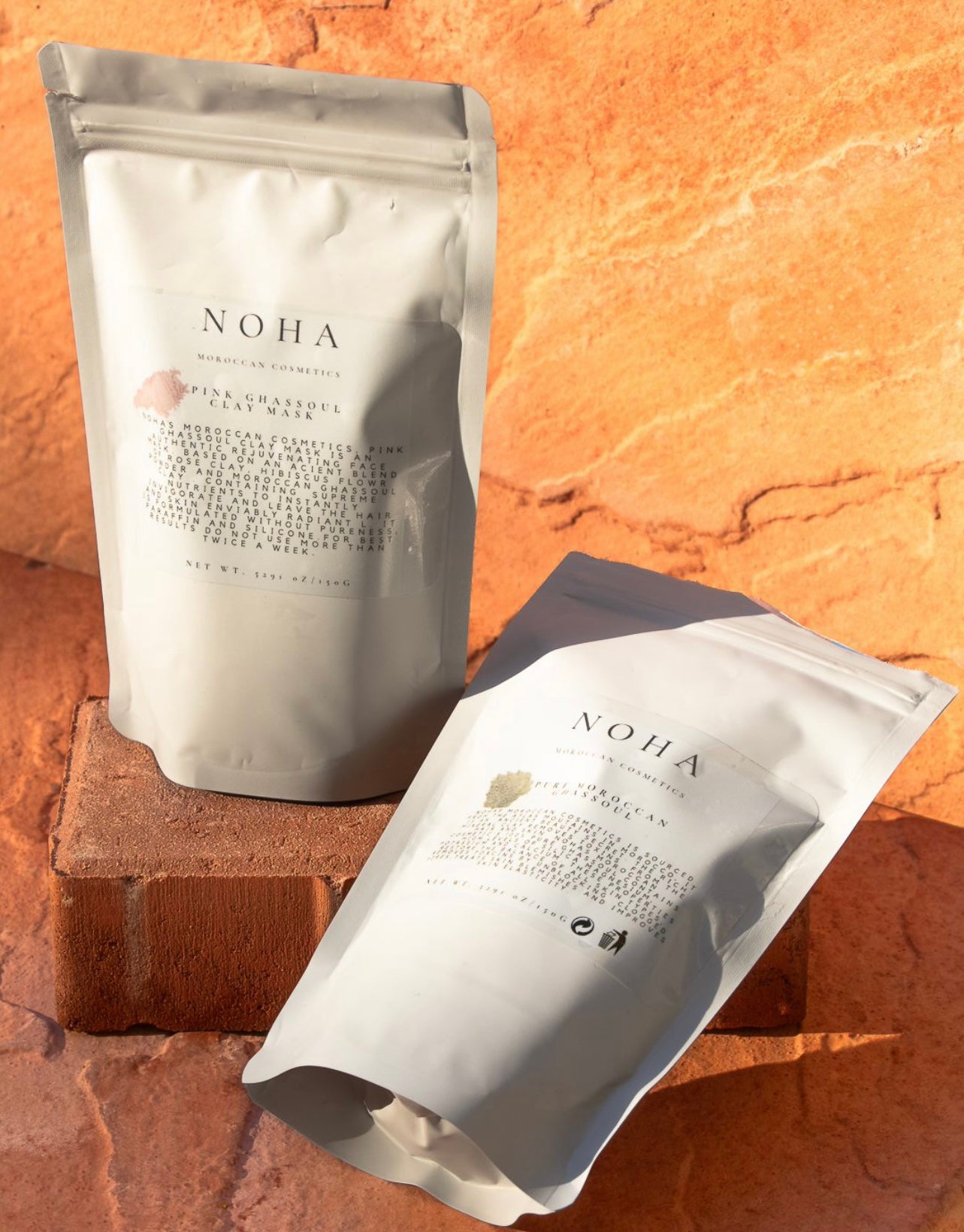 Pure Moroccan White Clay Powder for Normal to Dry Skin