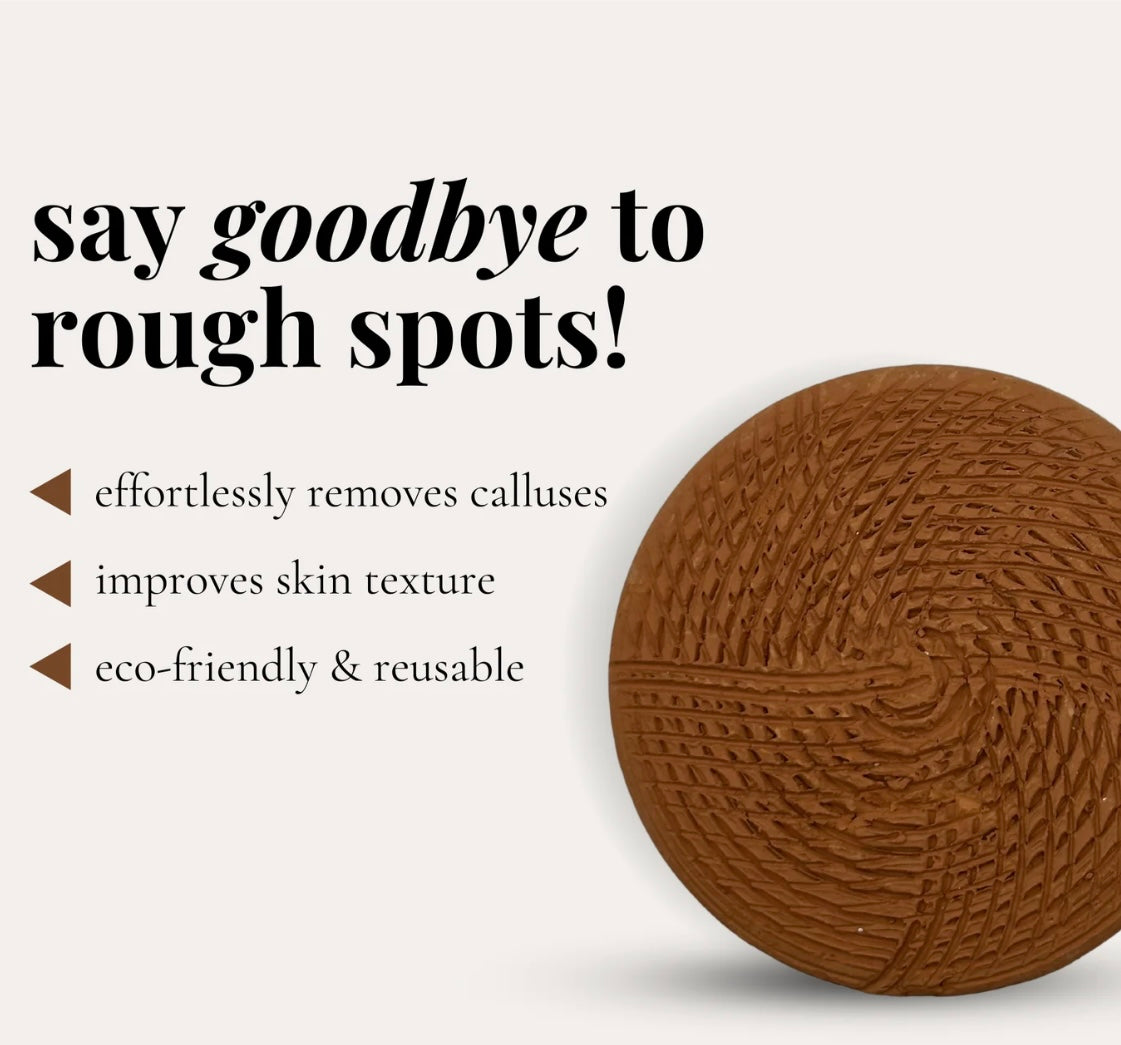 Moroccan M'hekka Terracotta Clay Pumice Stone