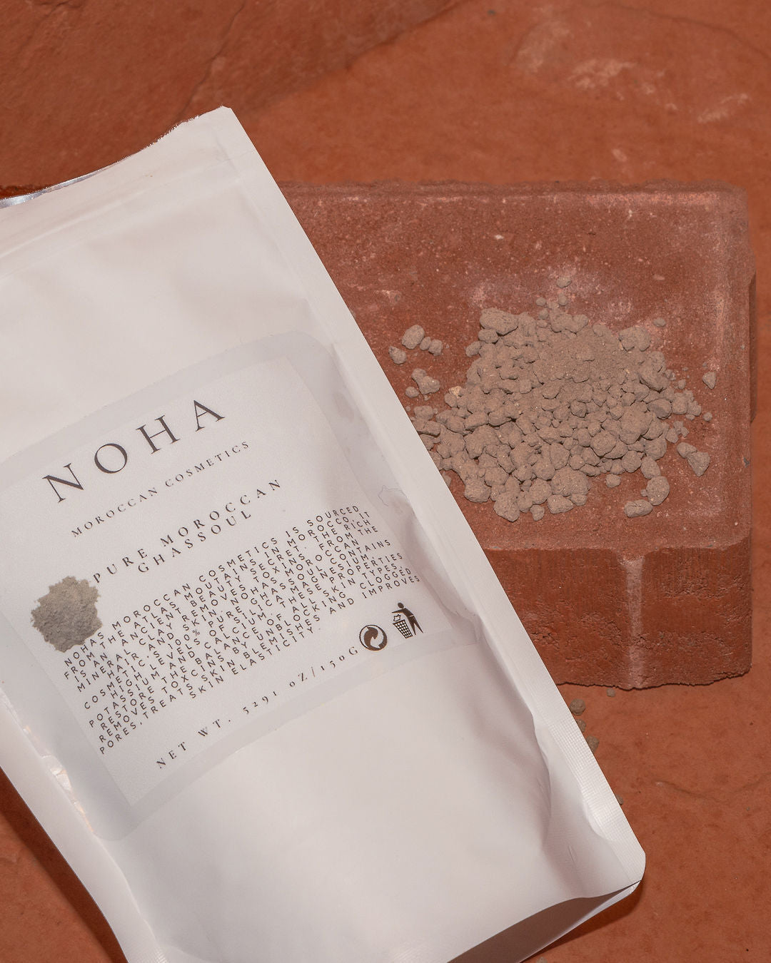 Moroccan Green Clay Powder Mask for Oily & Acne-Prone Skin